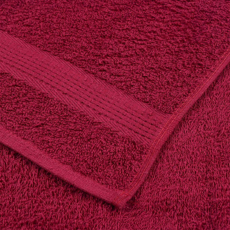Resheda 100% Cotton Bath Towel, Bordeaux