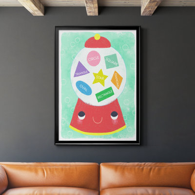 Gumball Shapes - Peinture sur toile encadrée