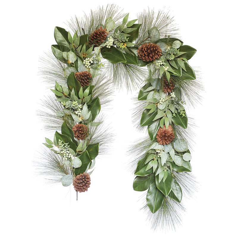 Garlands Wreaths MAGNOLIA EUCALYPTUS PINE 6FT