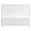 Grand lit escamotable mural avec rangement, lit armoire pliable avec coiffeuse, miroir central 2 tiroirs latéraux, blanc