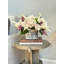 Hydrangea, Viburnum and Pampas Arranged in Ceramic Pot