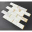 2" x 6" Marble Mosaic Pattern Wall & Floor Tile-73552999
