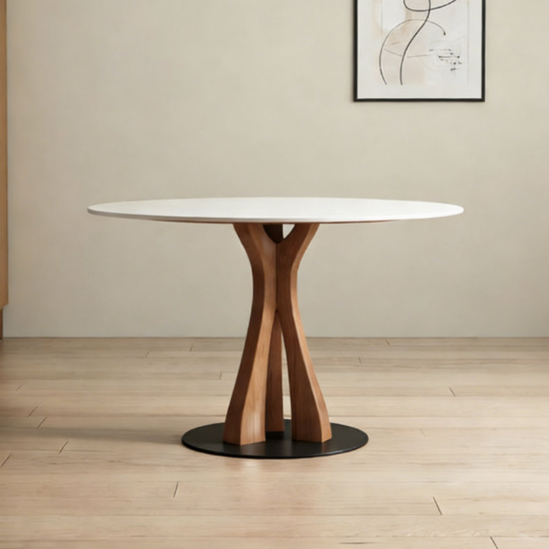 Table de salle à manger blanche, H 29,53 po x L 39,37 po x l 39,37 po