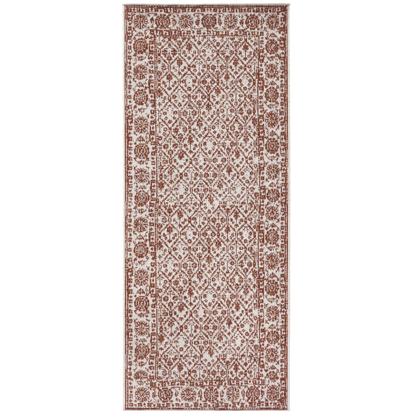 Curacao Flatweave Orange Rug, Runner 80 x 250 cm