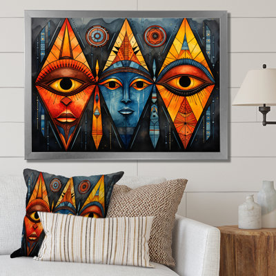 Motif tribal africain II sur toile