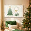 «Silver Snow at Night» - Toile tendue avec châssis de qualité supérieure-1660047806