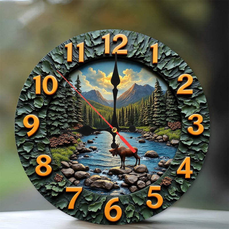 Horloge colorée à DEL