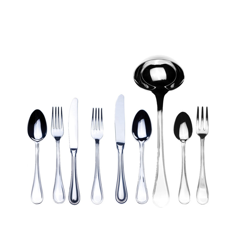 Ensemble de couverts Boheme avec couteaux H / H - 75 pièces - Acier inoxydable