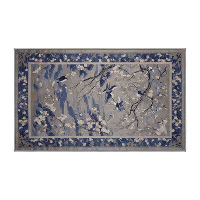 Machine Washable Gray Area Rug