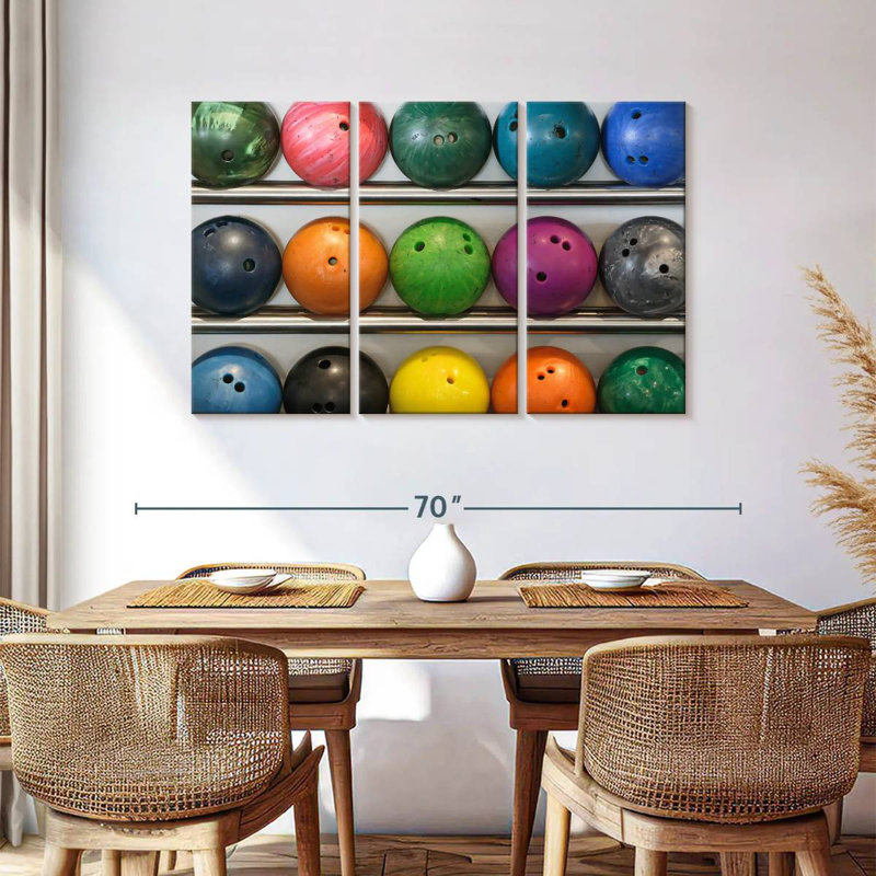 Sireci Bowling Balls, 36" H x 57" W