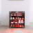 4 Layers Black Shoe Cabinet With LED Light Bluetooth Control