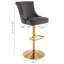 Tabouret de bar rotatif à hauteur réglable avec structure en métal Jiar -1192319092-1192230942