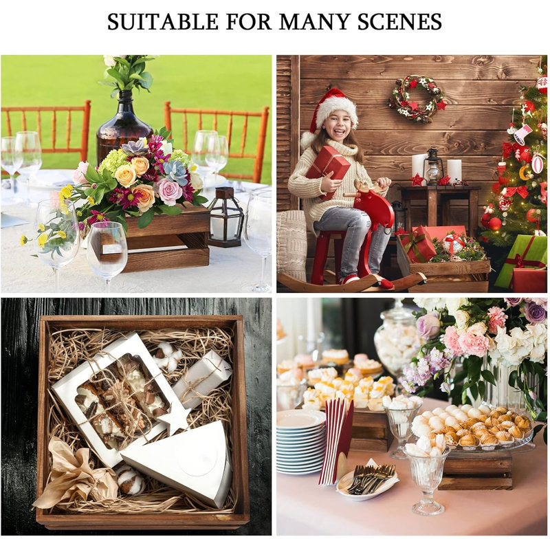 Présentoir à petits gâteaux en bois 4 pièces