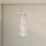 Sarella 3 Light 5in x 15in Pendant in Antique Silver with Clear Heritage Handcut Crystals