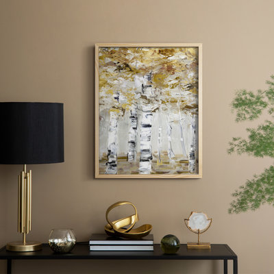 «Neutral Birch I», reproduction encadrée - bois massif
