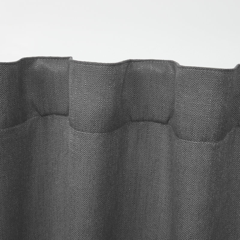 Lauren Ralph Lauren Vienna Light Filtering with Lining Back Tab/Rod Pocket Curtain Panel, 54" x 84", Gray