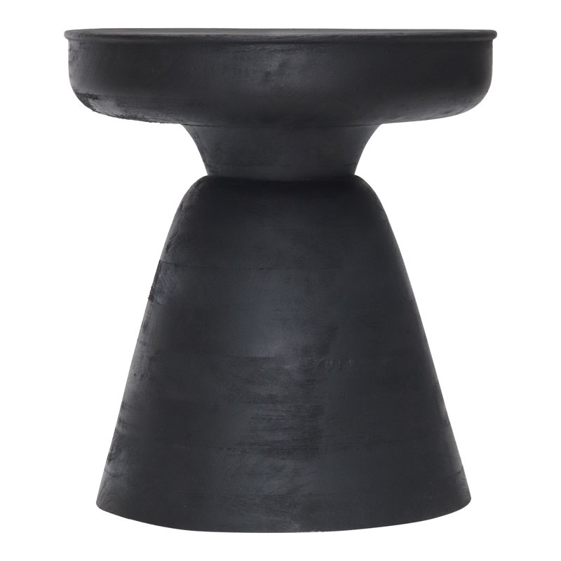 Matte black table stool