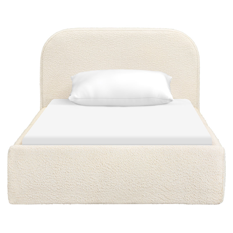 Nara Twin Bed, Twin, Performance Ivory Boucle