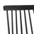 Delphina 17.3" Wide Modern Black Wood Windsor Dining Chairs-124361753