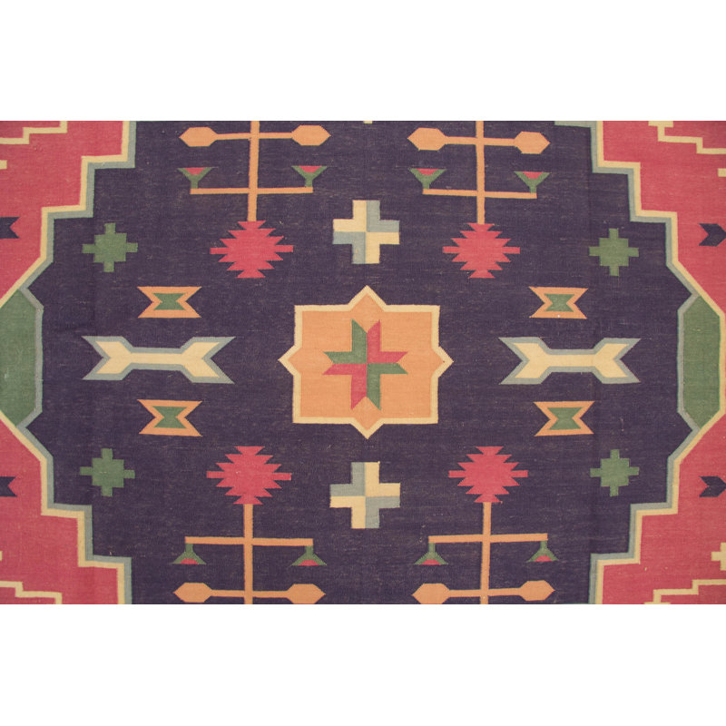 Geometric Wool Hand Woven 240cm X 300cm Area Rug