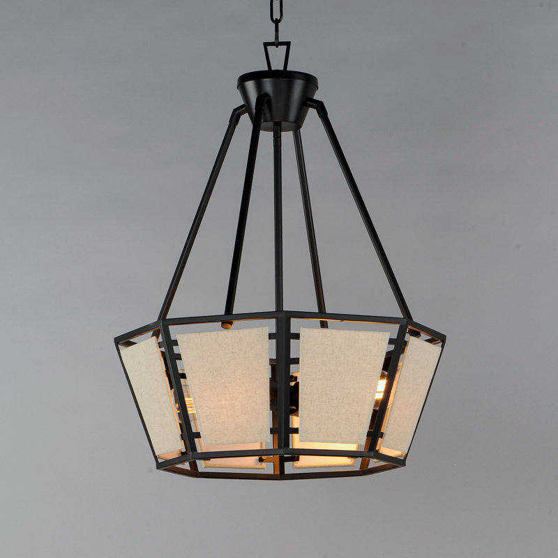 Alvon 4 - Light Dimmable Drum Chandelier