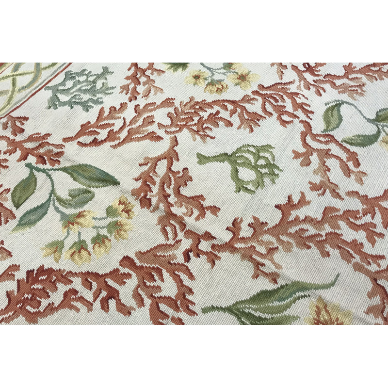 Hand-Knotted High-Quality Beige Area Rug