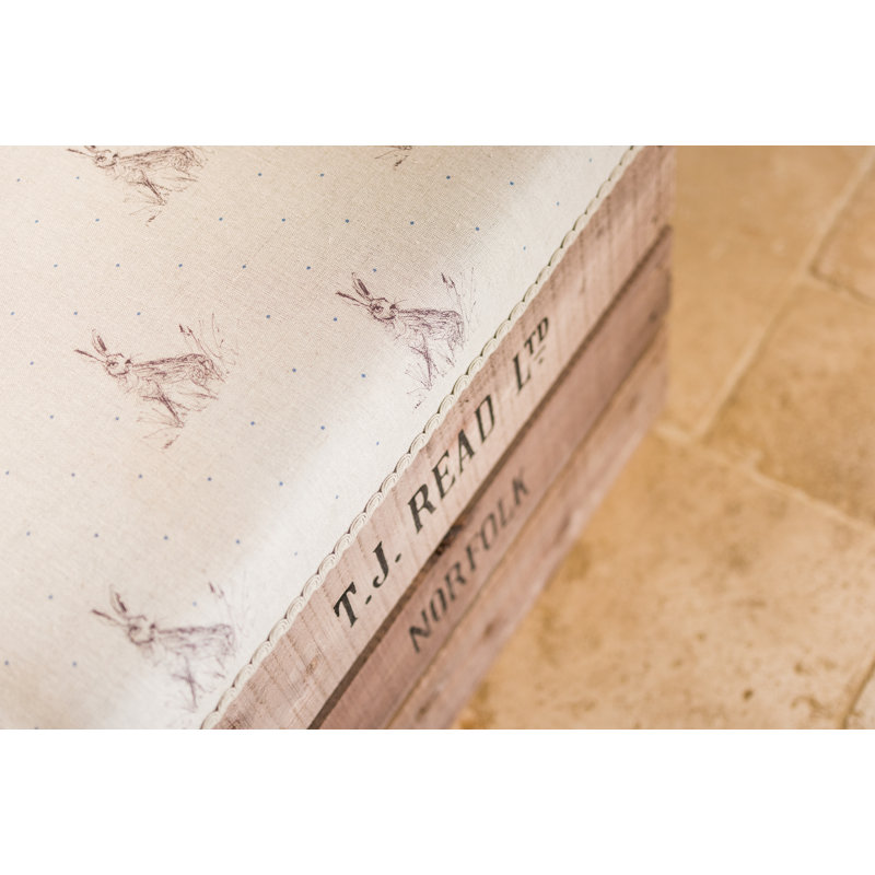Biarritz Linen Blend Upholstered Storage Bench