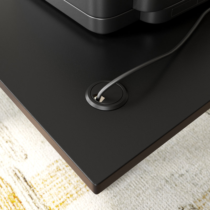 74.8 W Standing Desk, Black
