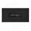Foyer rectangulaire en métal 42 po (noir)