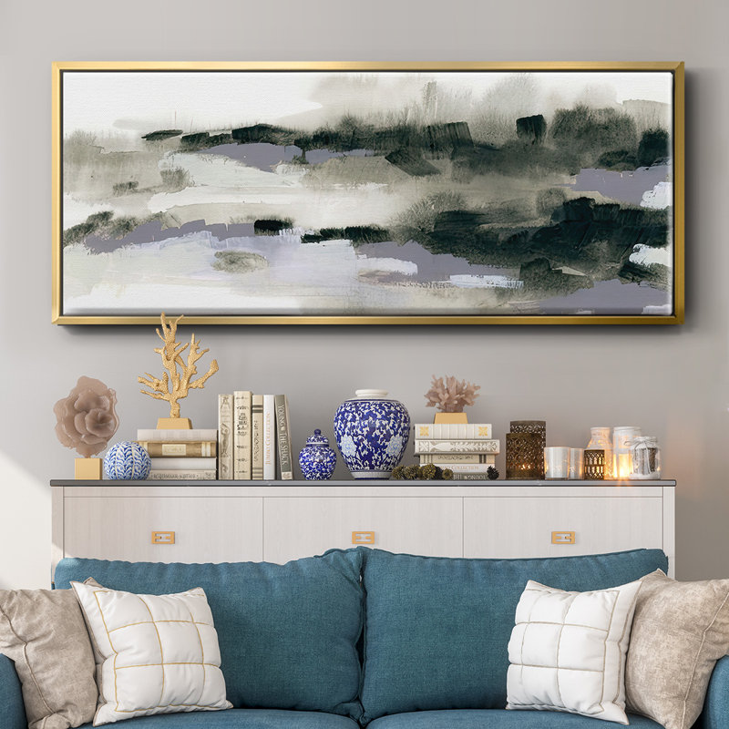 «Abstract March VI», toile encadrée, H 24 po x l 60 po