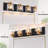 Delvon 4-Light Bathroom Vanity Light with Double Layer Clear Glass and Crystal Shades – Elegant Lighting for Hallways and Bedrooms-577066045