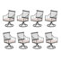 Fauteuil de patio pivotant avec coussin Aiona