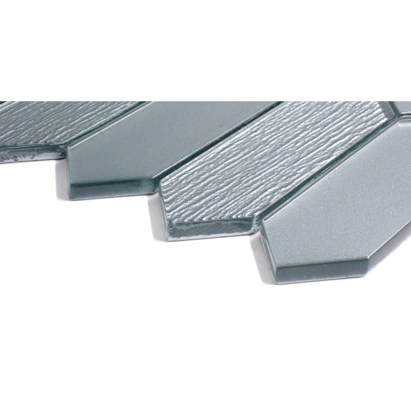 Picket™ 2" x 4" Glass Mosaic Tile, Blue