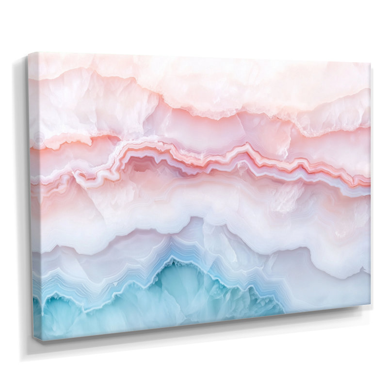 «Agate Dream River IV», reproduction d'art sur pierre, H 34 po x l 44 po, Toile tendue, Ne s’applique pas