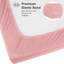 Ensemble de draps pour lit de bébé, ensemble de 2 draps-housses pour matelas de lit de bébé et de tout-petit standard, drap de bébé en microfibre super doux rose 28 po x 52 po x 8 po