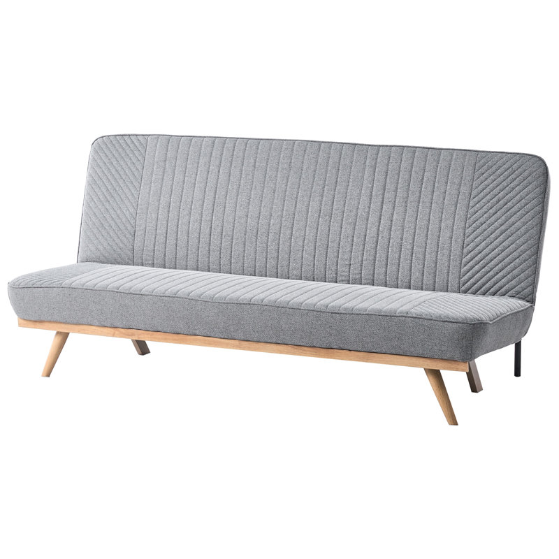 2 Seater Fabric Sofa Bed, Grey