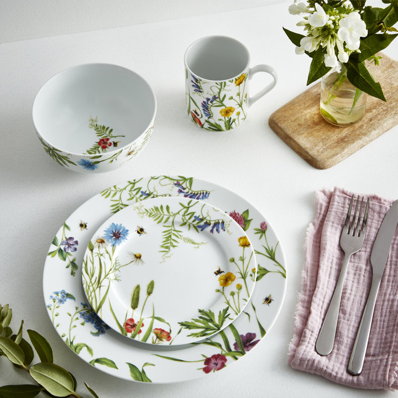 Portmeirion Porcelain Dinnerware Set - Service for 4