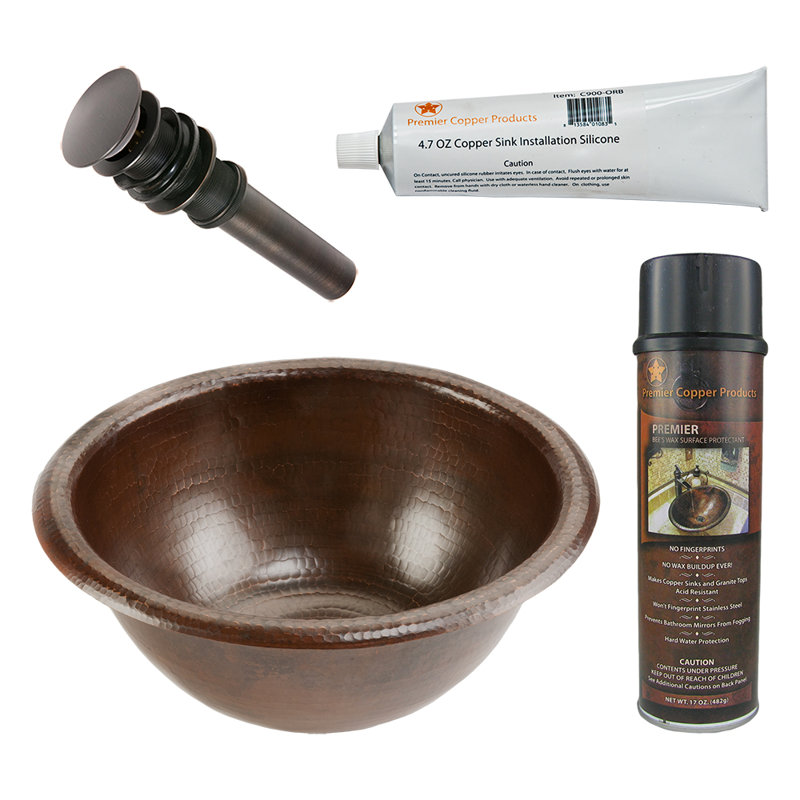 Ensemble de lavabo et de drain pour salle de bain Premier Copper Products BSP5_LR14RDB-P