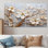 Orchidée blanche jardin de branches II - ensemble de 4 décorations murales florales abstraites