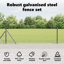 Vidaxl Hexagon Fence Grey Steel-114622045