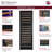 Allavino Reserva Series 154 Bottle 71" Tall Dual Zone Built-in Right Hinge Wine Refrigerator with Black Metal Door-120772738