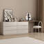 Coiffeuse avec miroir lumineux, 6 tiroirs