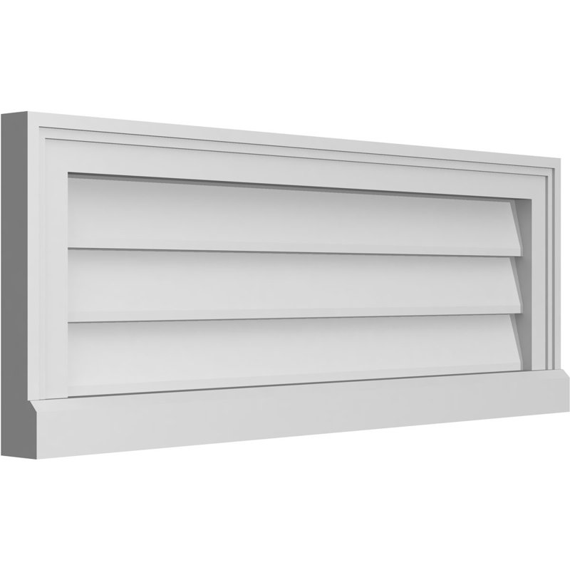 Cadre de seuil Brickmould, brun clair apprêté, H 12 po x l 32 po x P 2 po
