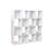 16 Cube Storage Unit - White - Two Units