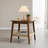 Boho 23" Mid-Century Side Table with Woven Shelf, Storage, Perfect for Living Room, Couch, Patio, Home Office, Bedside-1571569737