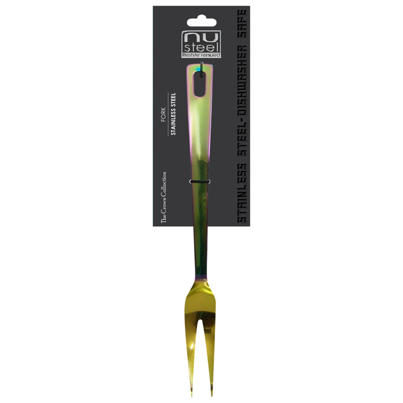 Fourchette spécialisée Crown, H 13 po x l 4 po x P 1,5 po, Arc-en-ciel