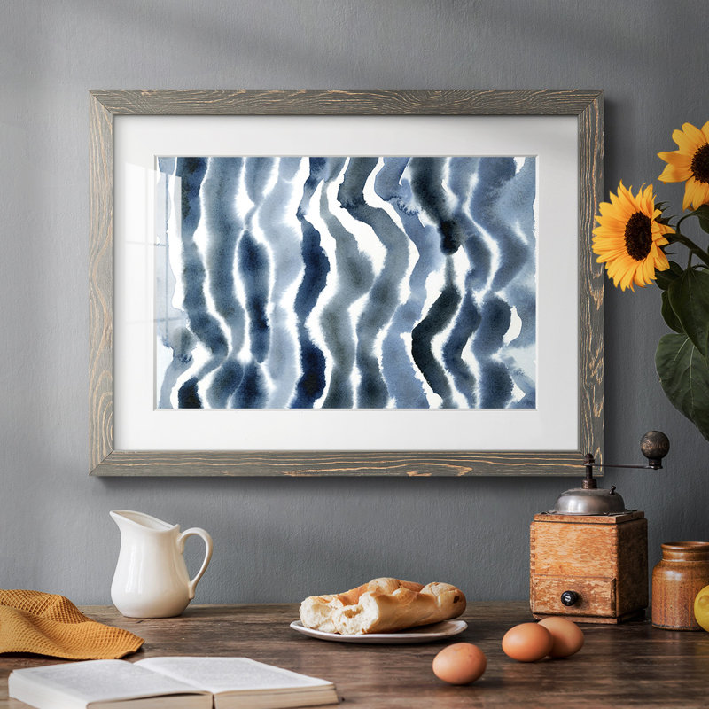 Vraie vague bleue II, Gris, H 14 po x l 20 po x P 1,5 po