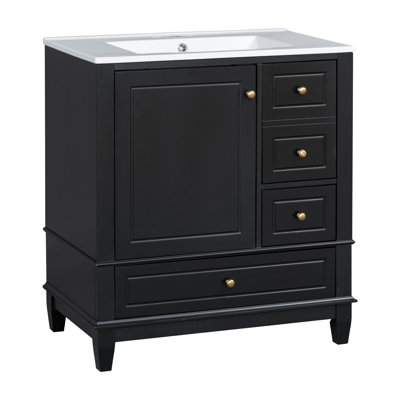 Meuble-lavabo 30 po avec lavabo en céramique