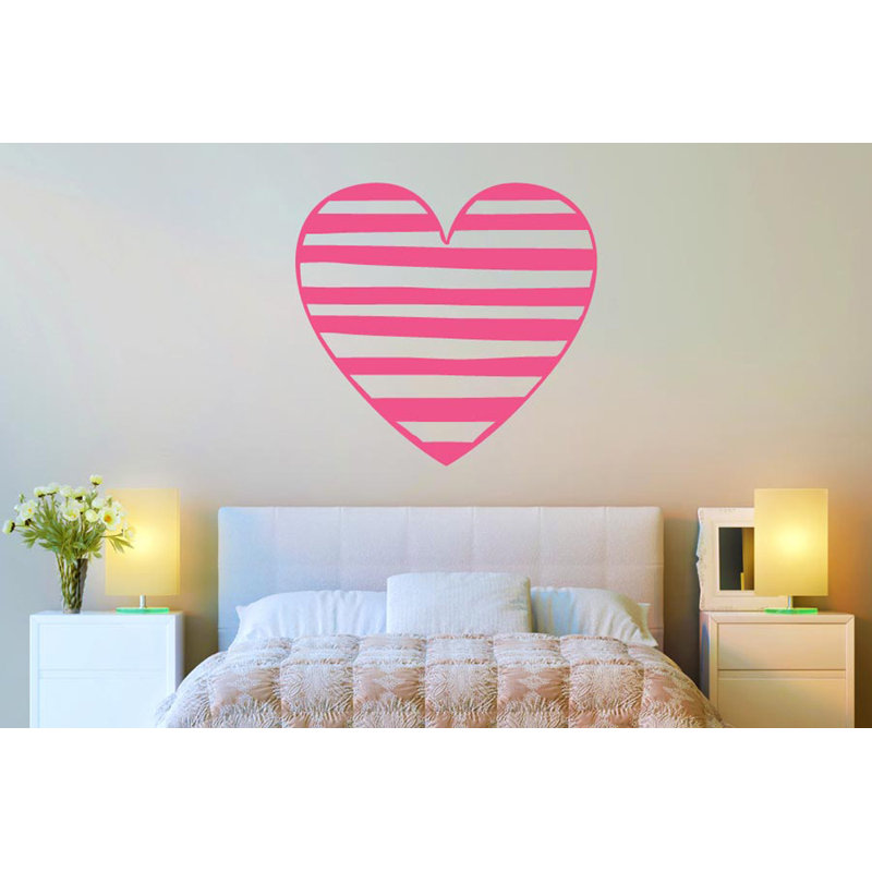 Abstract Non-Wall Damaging Wall Decal, Pink