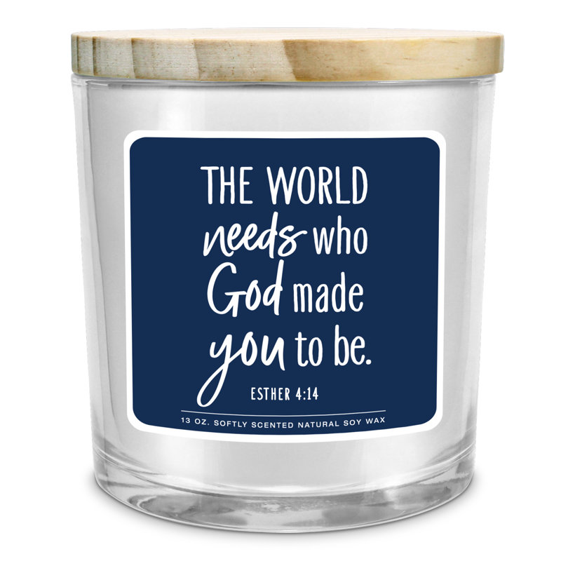 Fresh Scented Jar Candle with Glass Holder